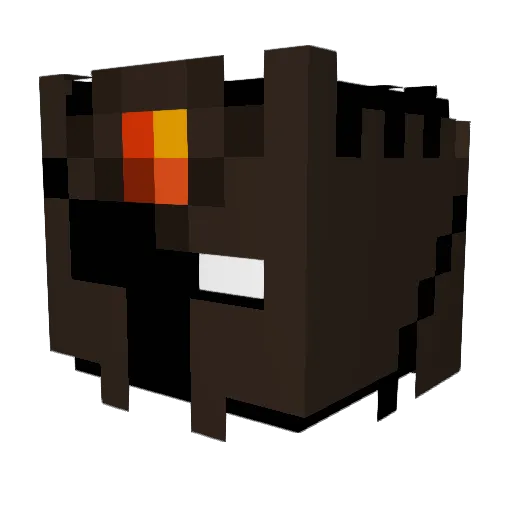 Pelukin110 Minecraft avatar head, 3D render