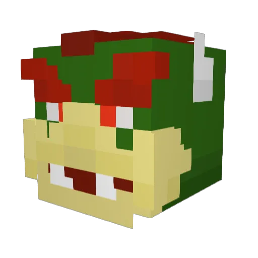 PelvisPresley Minecraft avatar head, 3D render
