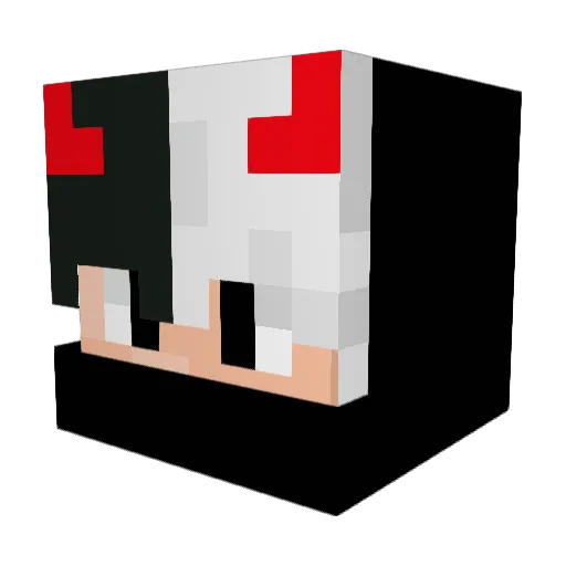 Pelz99 Minecraft avatar head, 3D render