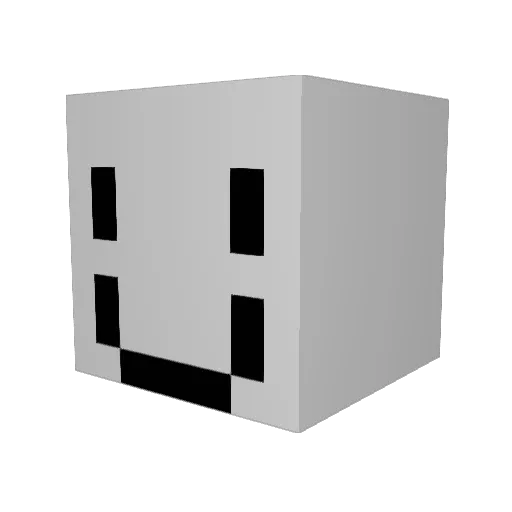 Pemelope Minecraft avatar head, 3D render