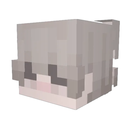 Pemiz Minecraft avatar head, 3D render