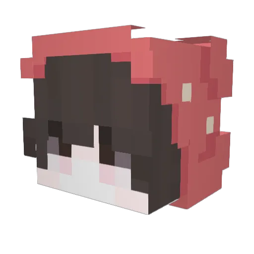 Pen9Ha Minecraft avatar head, 3D render