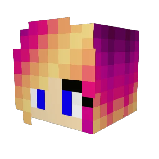 PenBarton Minecraft avatar head, 3D render