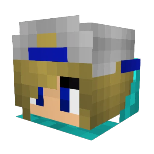 PenInation Minecraft avatar head, 3D render