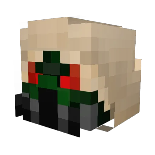 PenPen34 Minecraft avatar head, 3D render