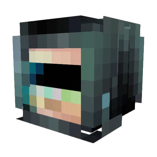 PenTaist Minecraft avatar head, 3D render