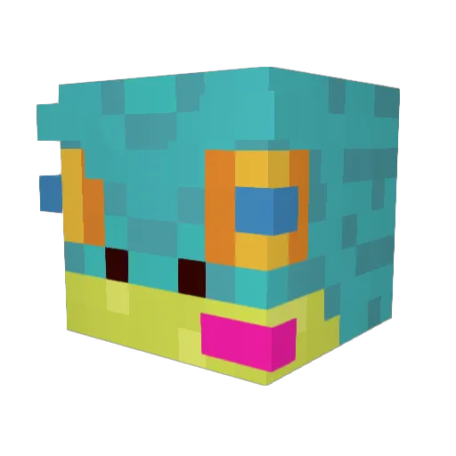 Pen_a_Verse Minecraft avatar head, 3D render