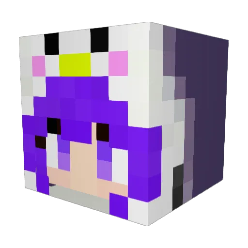Pen_ika1025 Minecraft avatar head, 3D render