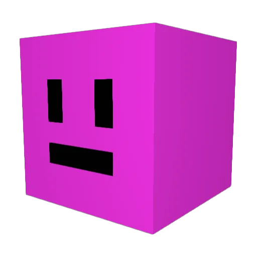 Penadagua Minecraft avatar head, 3D render
