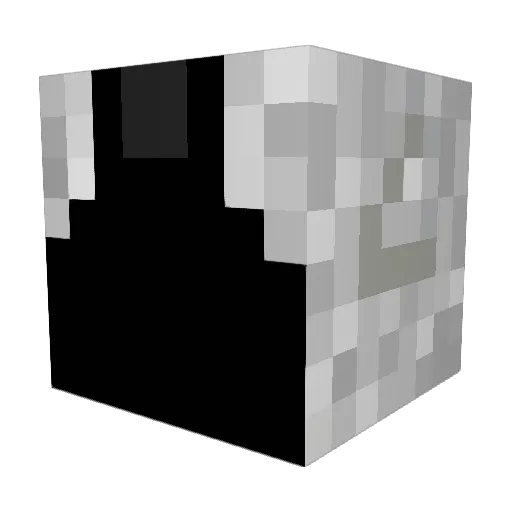 Penbeer Minecraft avatar head, 3D render