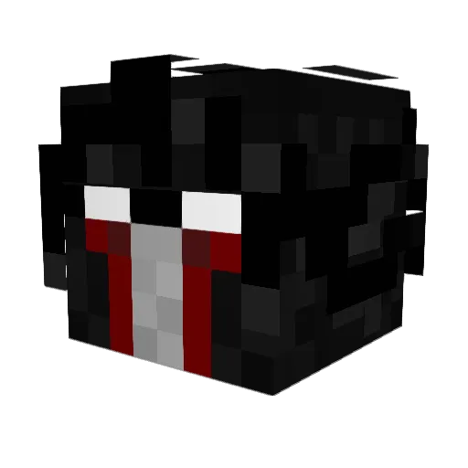 Pench Minecraft avatar head, 3D render