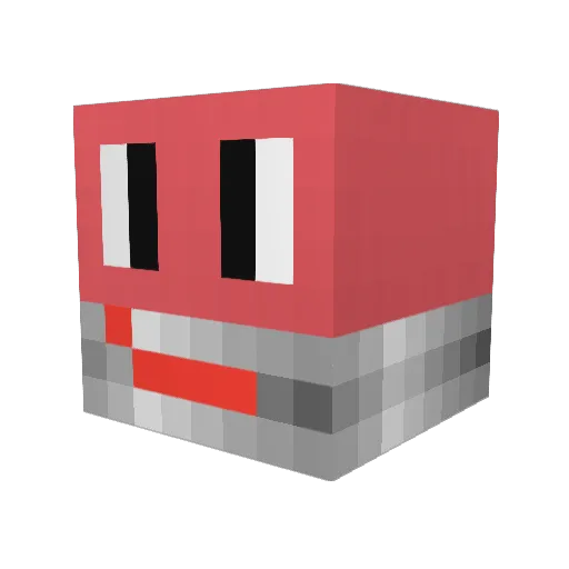 Pencil_bro Minecraft avatar head, 3D render