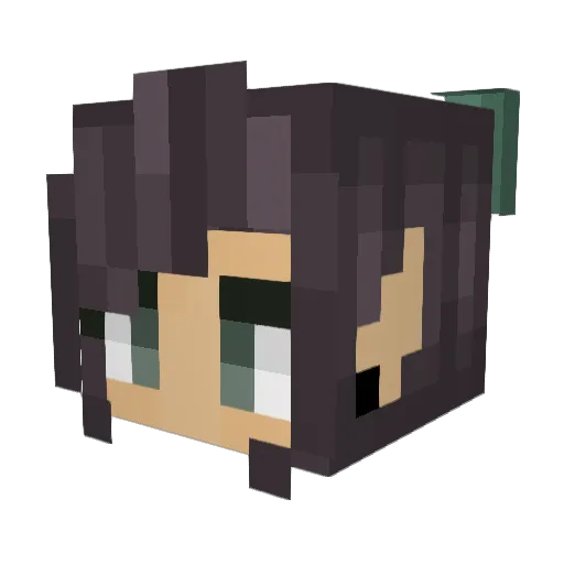 PendantMaster Minecraft avatar head, 3D render
