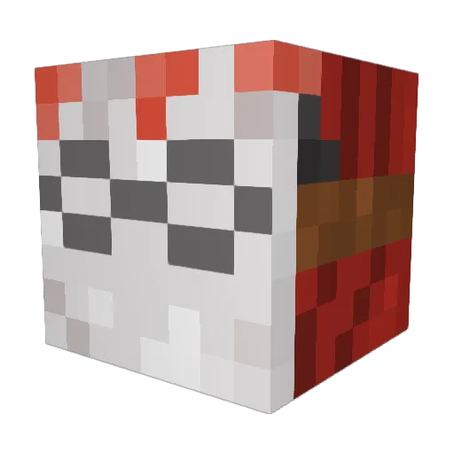 Pendej0 Minecraft avatar head, 3D render