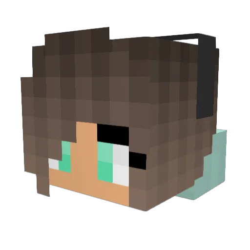 Pendia__ Minecraft avatar head, 3D render
