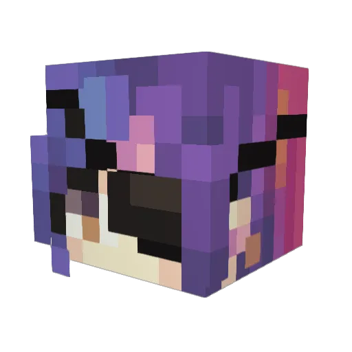 Pendos007 Minecraft avatar head, 3D render