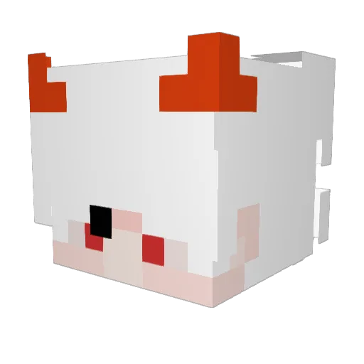 Pendragono Minecraft avatar head, 3D render