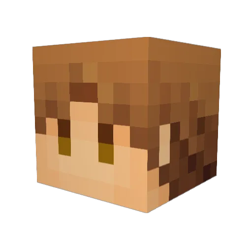 Penelope0325 Minecraft avatar head, 3D render