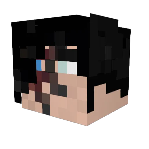 Penelopeep Minecraft avatar head, 3D render