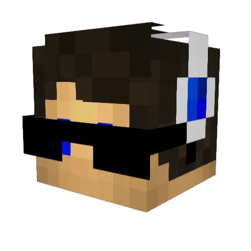 Peng1104Z_ Minecraft avatar head, 3D render