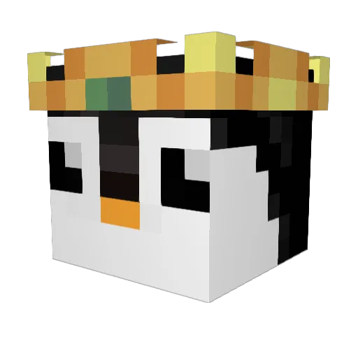PengCo Minecraft avatar head, 3D render