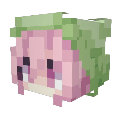 PengL Minecraft avatar head, 3D render