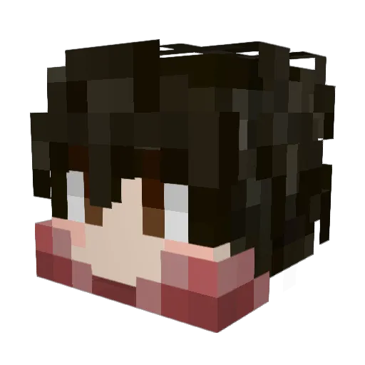 Peng_ge007 Minecraft avatar head, 3D render