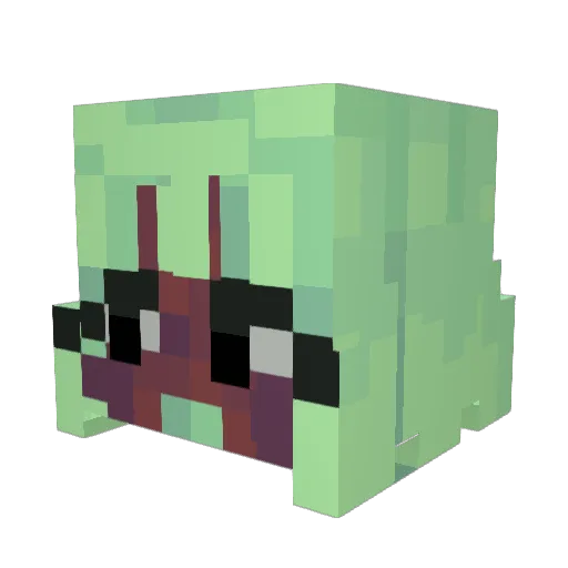 Pengting911 Minecraft avatar head, 3D render