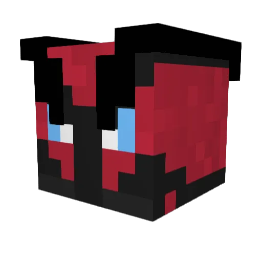 PenguBlade Minecraft avatar head, 3D render