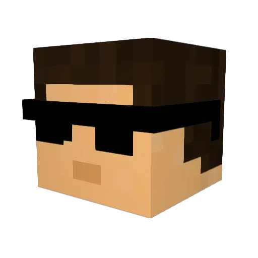 Penguen79 Minecraft avatar head, 3D render