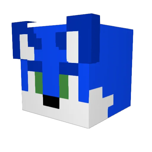Penguin20008 Minecraft avatar head, 3D render