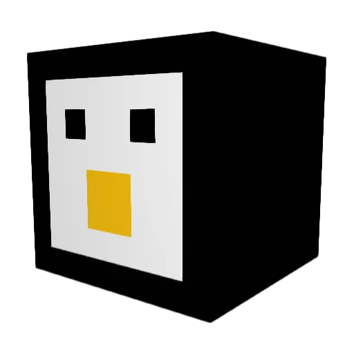 Penguin20117092 Minecraft avatar head, 3D render
