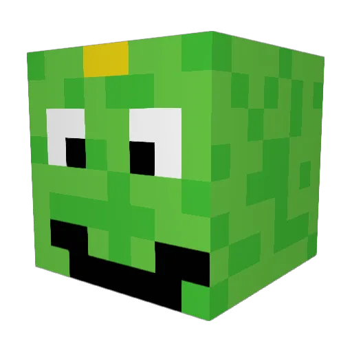 Penguin2013 Minecraft avatar head, 3D render
