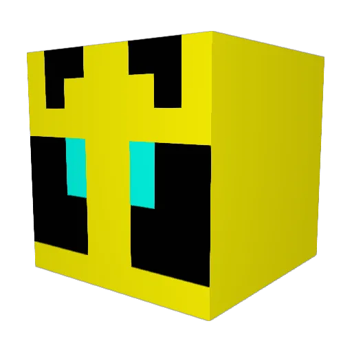 Penguin350z Minecraft avatar head, 3D render