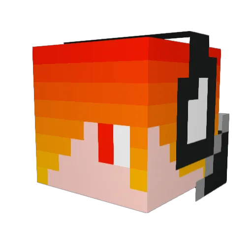 PenguinAlt41 Minecraft avatar head, 3D render