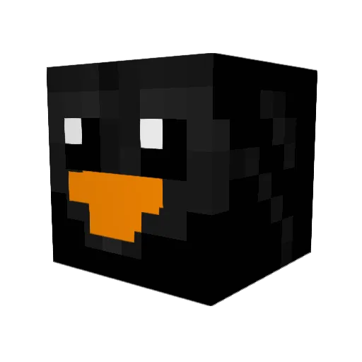 PenguinGam3r Minecraft avatar head, 3D render