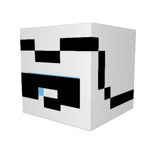 PenguinGuy Minecraft avatar head, 3D render