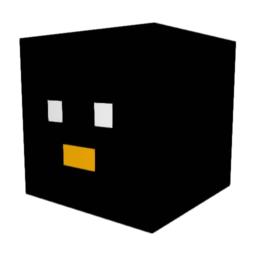 PenguinMan2722 Minecraft avatar head, 3D render