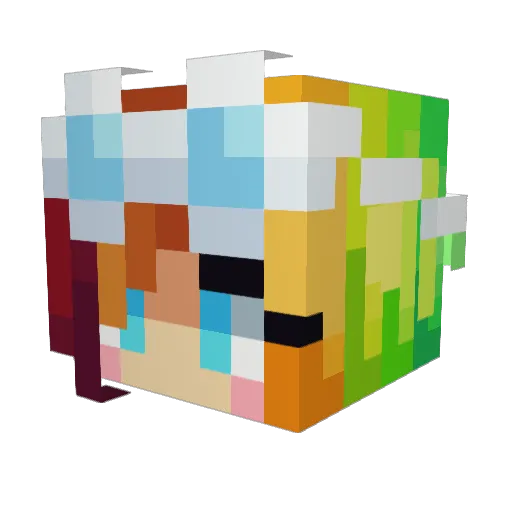 PenguinPlays1235 Minecraft avatar head, 3D render