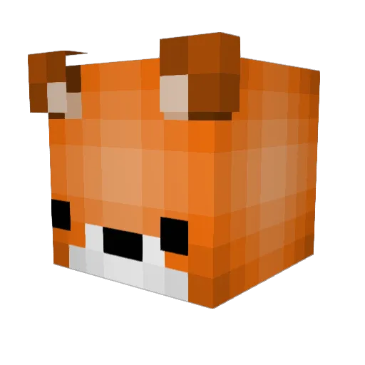 PenguinSparkle Minecraft avatar head, 3D render