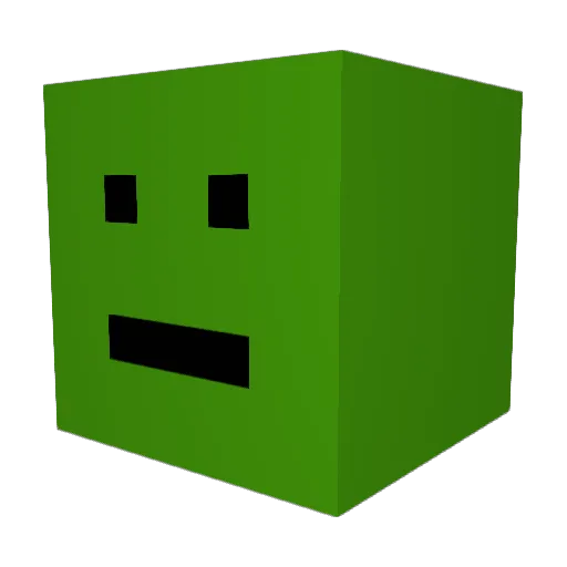 PenguinTrashed Minecraft avatar head, 3D render