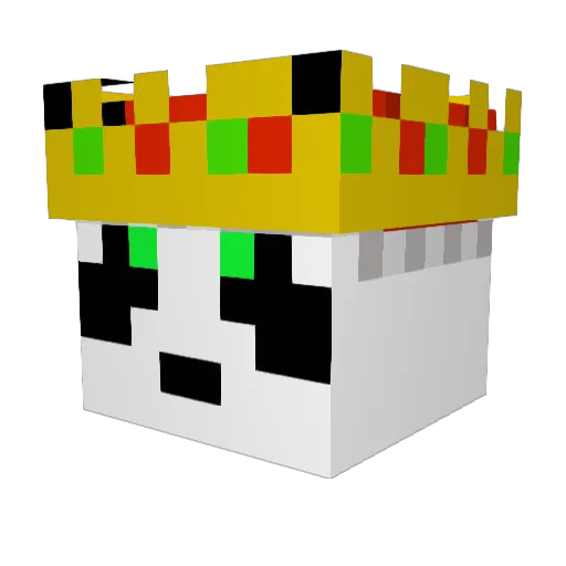 PenguinWaffl Minecraft avatar head, 3D render