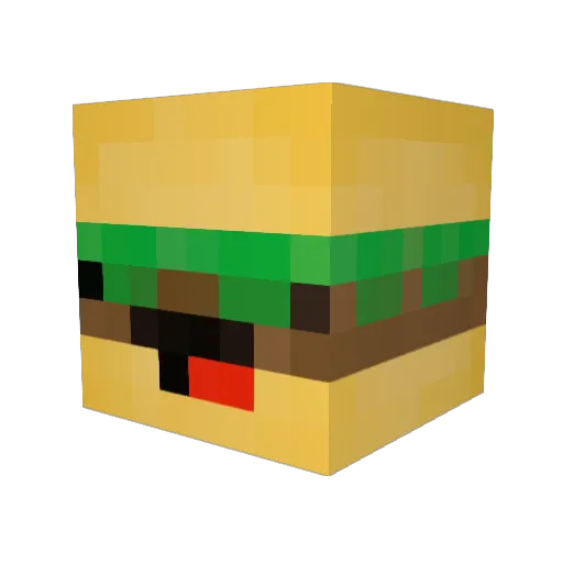 PenguinZombie3 Minecraft avatar head, 3D render