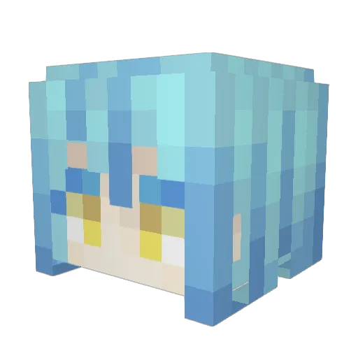 Penguin_Lin Minecraft avatar head, 3D render