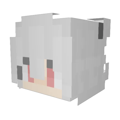 Penguin_Worm Minecraft avatar head, 3D render