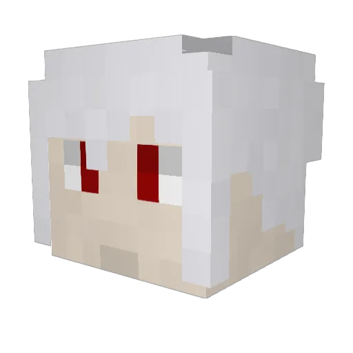 Penguin_coop Minecraft avatar head, 3D render