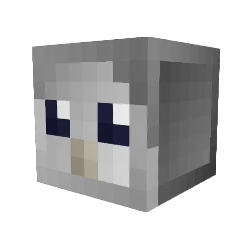 PenguinoB0T Minecraft avatar head, 3D render