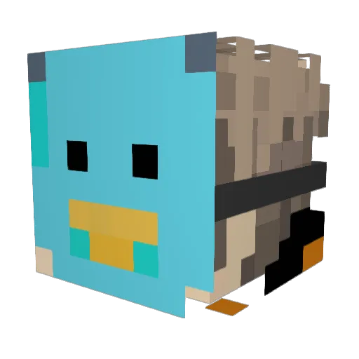 PenguinsRule246 Minecraft avatar head, 3D render