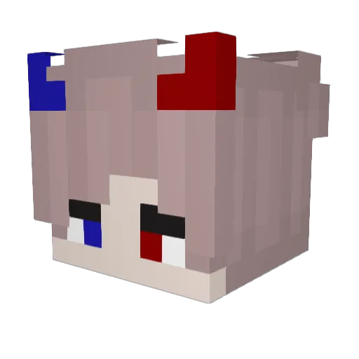 Penguinyk Minecraft avatar head, 3D render