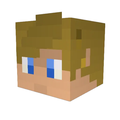Penguinz_FnS Minecraft avatar head, 3D render